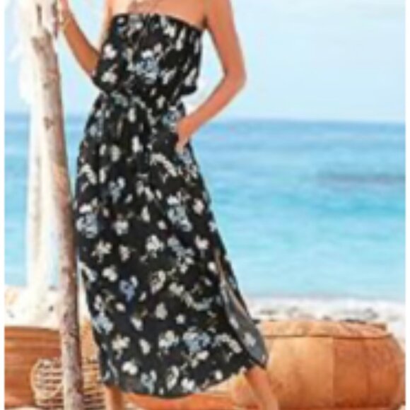 PRICED TO SELL - See Description for details -- Strapless Maxi Dress - Picture 3 of 6